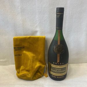 R208-S2 REMY MARTIN レミーマルタン EXTRA Fine Champagne COGNAC コニャック ブランデー 700ml 古酒 巾着付き 未開栓 1035551