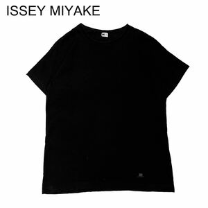 【ISSEY MIYAKE】ブランドロゴ入りTシャツ　サイズL
