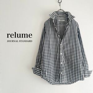 【送料230円】JOURNAL STANDARD relume ギンガムチェックシャツ ジャーナルスタンダード レディース