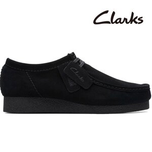 クラークス UK9/27cm ワラビーエヴォウォータープルーフ ブラックスエード Clarks WallabeeEVO WP 26177833 Black Sde ワラビー 防水