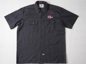 ☆送料無料☆ Dickies ディッキーズ USA直輸入 古着 半袖 ボックス ワークシャツ メンズ XL ブラック トップス 中古 即決