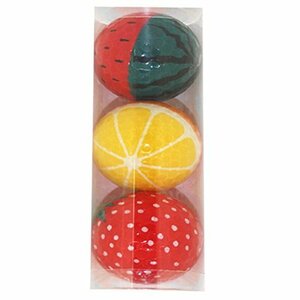 ホクシン交易 ゴルフボール HTC フルーツボール3球セット BALL096 スイカ オレンジ イチゴ