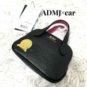 未使用　A.D.M.J. ear コラボ　別注　バッグ型　財布　がま口　レザー　小銭入れ　カードケース　コインケース