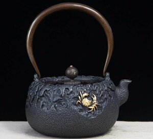 入手困難☆鉄器 老鉄瓶 提梁壺★新品 茶道具対応 鉄やかん 鉄分補給 鉄びん