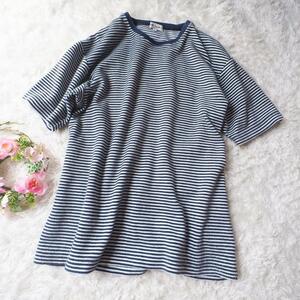 ポールスミス Paul Smith ボーダーストライプ柄 Tシャツ 半袖シャツ Fサイズ