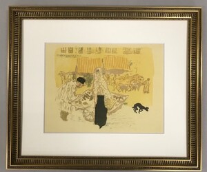 【特価】　≪　　 ピエール ボナール　　≫　　リトグラフ【石版画】　　MARCHAND DES QUATRE-SAISONS　　1952年　　PIERRE-BONNARD