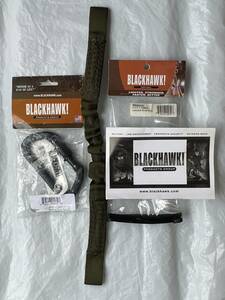 ★新品未使用！BLACKHAWKブラックホーク BHI プレートキャリア用スリング（リテンションランヤード・スクリューロッキングカラビナ）OD米軍