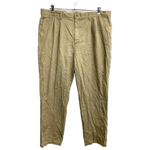 DOCKERS チノパン W44 ドッカーズ タックパンツ ビッグサイズ ベージュ コットン 古着卸 アメリカ仕入 2406-791