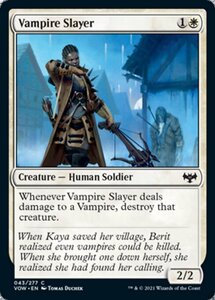 MTG ■白/英語版■ 《吸血鬼の討伐者/Vampire Slayer》イニストラード:真紅の契り VOW