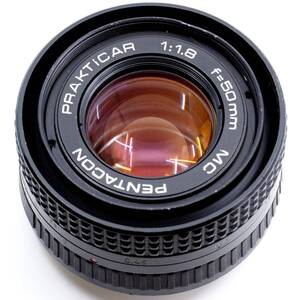 PENTACON PRAKTICAR 50mm F1.8 MC ペンタコン プラクチカー 標準レンズ PBマウント⇒ソニーEマウントアダプター付き