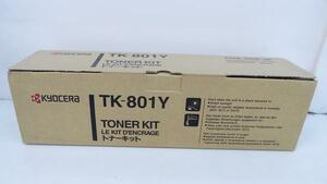 ☆未使用品!KYOCERA 京セラ トナーキット【TK-801Y】☆