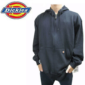 新品 ◆ディッキーズ Dickies ◆ブラック ◆(M) パーカー ジップパーカーフード フーディー 裏起毛 メンズ 全国送料無料