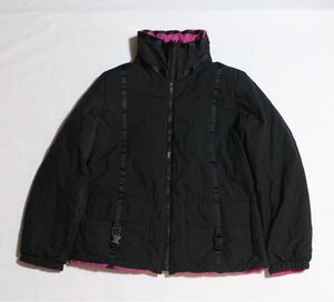 90s ARMANI JEANS アルマーニジーンズ reversible flight puffer jacket フライト ダウンジャケット ブラック archive アーカイブ