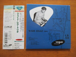 【紙ジャケ】WADE LEGGE　 ウェイド・レグ・トリオ