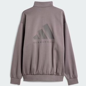 ★アディダス ADIDAS 定価14300円 新品 メンズ バスケットボール 裏起毛 スウェット ハーフジップ シャツ [IW1627-XL] 二 参★QWER