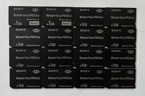 ★送料無料★ SONY/ソニー memory stick pro duo 1GB 20枚まとめ売り メモリースティック/PSP/メモリーカード フォーマット済み動作品