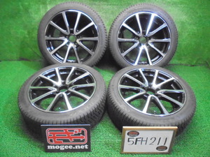 5FH211 H7)) 送料無料 バリ山 2022年製 225/45R18 Continental NorthContact NC6 スタッドレスタイヤ+アルミホイール4本セット c220d W206