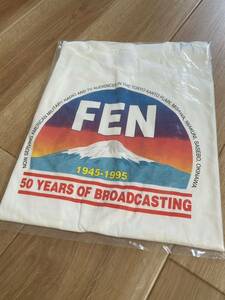 ★２０世紀の当時物★FEN (Far East Network) 米軍極東放送網のオフィシャルTシャツ デッドストック品　AFN