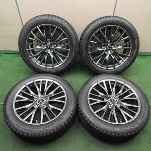 *送料無料* センサー付 バリ溝 綺麗 9.5分★レクサス RX450h Fスポーツ 純正 235/55R20 スタッドレス BS DM-V2 PCD114.3/5H★4030109TNス