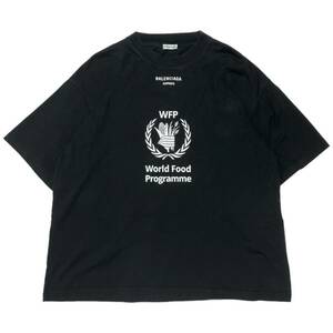 【OCTOBER10選オークション】BALENCIAGA バレンシアガ　World Food Programs Print T-Shirts ブラック サイズ:XL