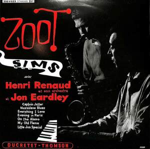 245590 ZOOT SIMS / Ducretet Thomson: Et Jon Eardley Jouent Avec Henri Renaud(LP)