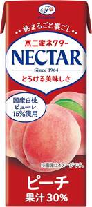 不二家 ネクター ピーチ 200ml×24本 紙パック