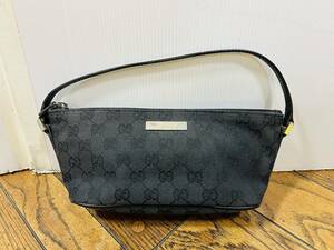 A2974 グッチ GUCCI◆GG柄 ミニポーチ ブラック 039-1103/2123