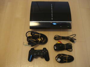 N★SONY PS3 本体 CECHA00 60GB PS1/PS2ソフト可動 ハイスピードHDMIケーブル付 付属品有 完動良品 ★送料安！