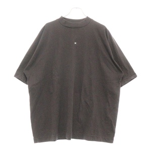 イージー ギャップ エンジニアードバイ バレンシアガ NO SEAM TEE オーバーサイズロゴ半袖Tシャツ カットソー ブラウン