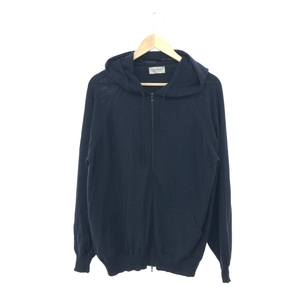 ◆JOHN SMEDLEY ジョンスメドレー ニットパーカー サイズ:XL◆ ネイビー ウール メンズ トップス