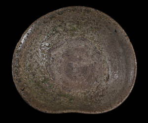 希少 時代物 古常滑 自然釉 山茶碗 古美術品（渥美古瀬戸鎌倉平安）D839