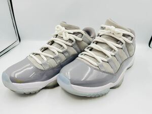 1円 スタ 〜 美品 ナイキ エアジョーダン11レトロロークールグレー jordan11 low NIKE スニーカー JORDAN RETRO 528895-003 レザー 本革