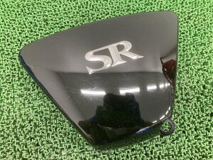 SR400 サイドカバー 右 黒 ヤマハ 純正 中古 バイク 部品 RH03J RH16J エンブレム コンディション良好 割れ欠け無し 品薄 車検 Genuine