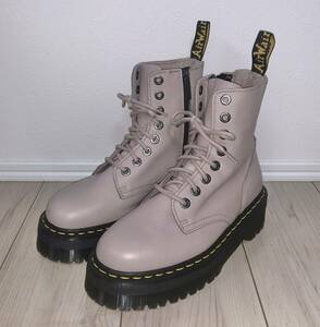 美品 Dr.Martens JADON Ⅲ 8HOLE BOOTS 15265001 25cm UK6 ドクターマーチン ジェイドン ８ホール ブーツ 厚底 トープ ベージュ グレー