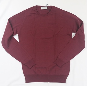 新品 John Smedley ジョンスメドレー 最高級メリノウール 　Sサイズ BORDEAUX