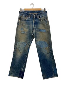 Levi’s◆VT/50s/XX/501/革パッチ期/ストレートパンツ/31/デニム/IDG/リペア有/50パーセント