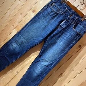 [KWT3720] Abercrombie&Fitch ストレートデニム メンズ ネイビー 31 コン