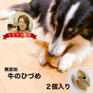 牛 ひづめ ノーマル 2個入り 犬 おやつ 無添加 無着色 ヒヅメ 蹄 ガム イヌ いぬ ストレス解消 安心 安全 犬用 牛のひづめ