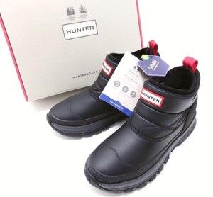 新品★HUNTER★ハンター★オリジナルインシュレイティドアンクルブーツ★スノーブーツ★UK4★-22度 極寒★黒★INSULATED SNOW ANKLE BOOT