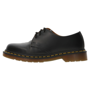 Dr.Martens ドクターマーチン 3ホール レザー ローカット シューズ ブラック UK7 10085