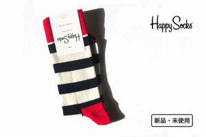 送料無料★新品｜未使用｜ハッピーソックス｜happy socks｜クルー丈カジュアルソックス｜Stripe Sock｜10110004