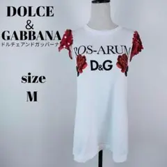 【a744】D&G ドルチェアンドガッバーナ半袖 Tシャツ M スパンコール