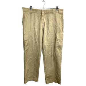 Dickies ワークパンツ W44 ディッキーズ リラックスストレート ビッグサイズ ベージュ 古着卸 アメリカ仕入 2403-546