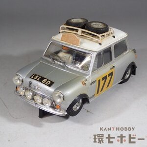 2WT34◆⑭当時物 メーカー不明 1/24?1/32? LBL 6D ミニクーパー スロットカー 動作未確認 ジャンク/MINI COOPER Revell さかつう COX 送60