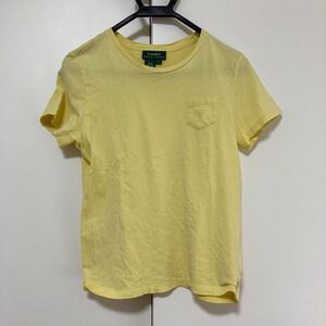 41★キレイ★RALPH LAUREN★ラルフローレン★半袖★Tシャツ★黄色系★Lサイズ★税込★売切り★