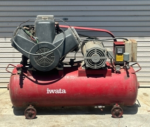 iwata 390PB 10馬力 7.5kw 160L エアーコンプレッサー イワタ