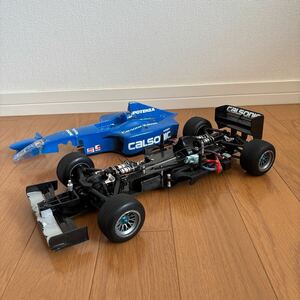 TAMIYA F201 カーボンシャーシ、アルミダンパー、メカ付き　旧車　VINTAGE RC F1 当時物