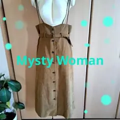 MYSTY WOMAN❇238❇美品♥ブラウン スエード風 フレアスカート