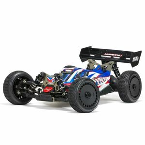 在庫 HORIZON HOBBY　ARRMA - 品番ARA8406　1/8 TLR Tuned TYPHON 6S 4WD BLX Buggy RTR, Red/Blue