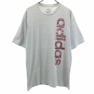 アディダス 90s USA製 オールド トレフォイルロゴ 半袖 Tシャツ M グレー adidas メンズ